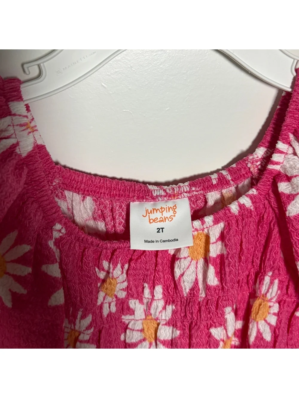 Jumping Beans Pink Daisy Print Dress for Toddler Girls, Size 2T